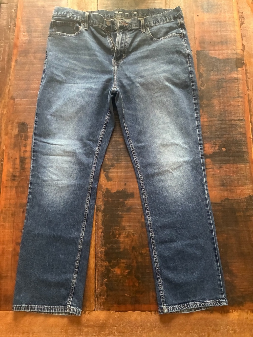 Old Navy Straight Built-in Flex Jeans 40x32